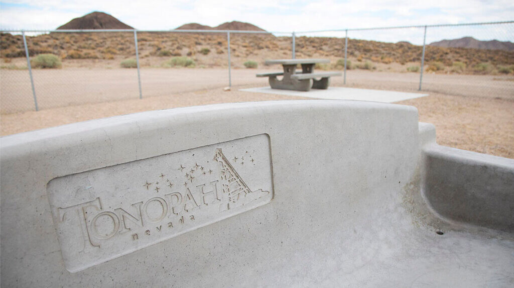 engraved sign at tonopah stargazing park