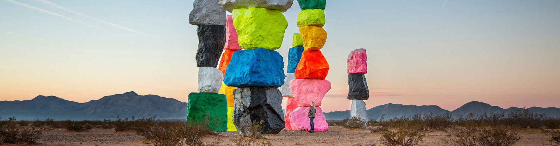 seven magic mountains by ugo rondinone in las vegas nv