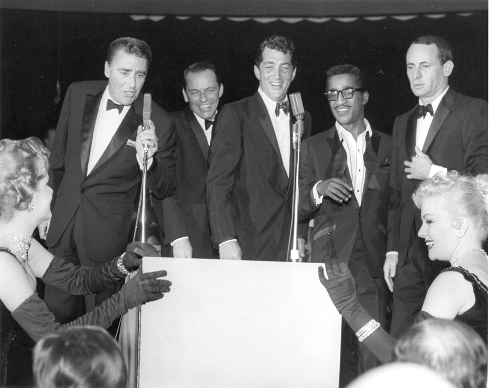 Historic photo of Frank Sinatra and the Rat Pack