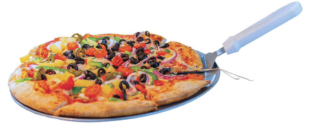Veggie pizza from HOmetown Pizza