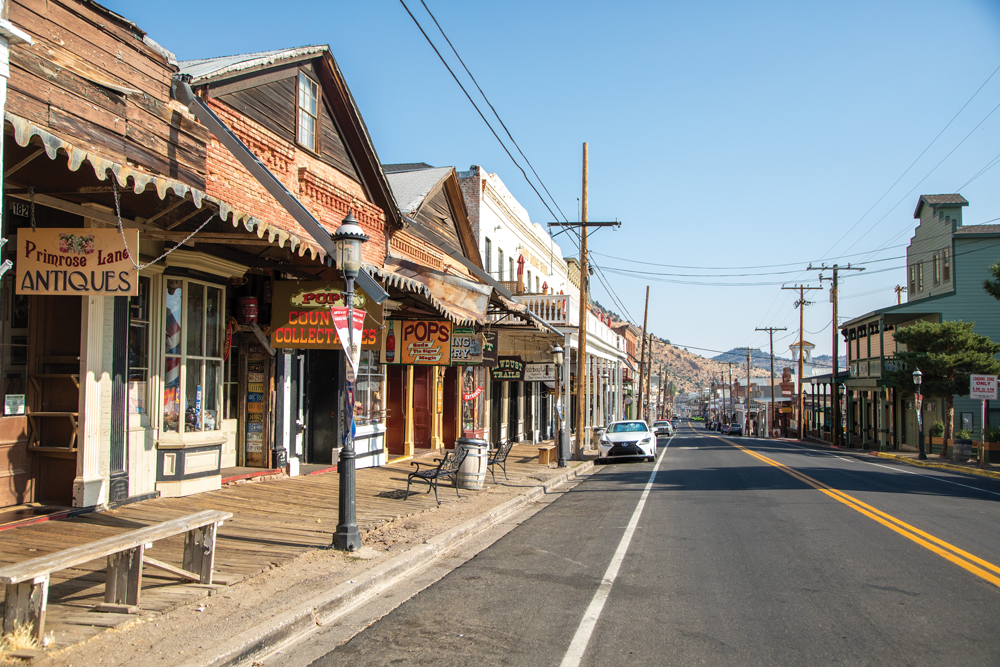 Main street in Virginia City.