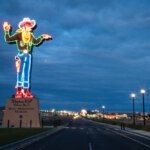 Dusk shot of Wendover Will.