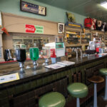 Interior of McGill Drug Store.