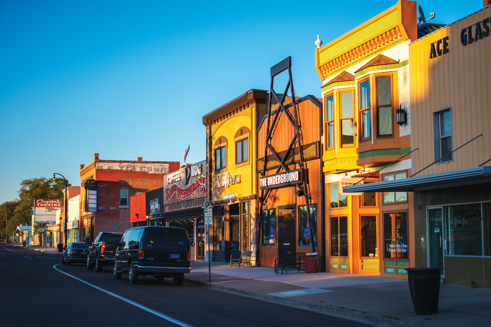 Businesses along downtown area of Elko.