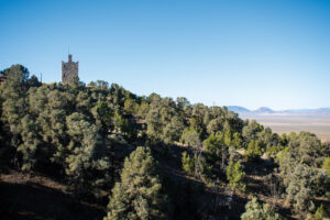 Panorama shot of Stokes Castle. 
