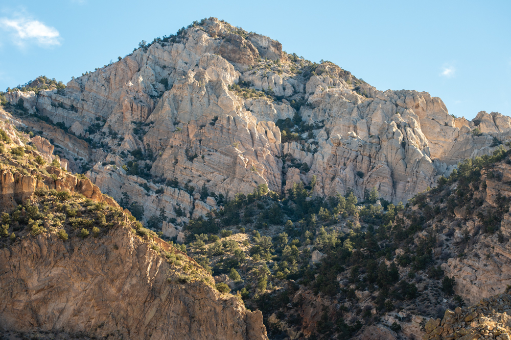 Cliffs in Rainbow Canyon.