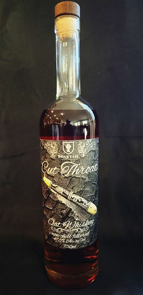 Dovetail Distillery Cut Throat Oat Whiskey