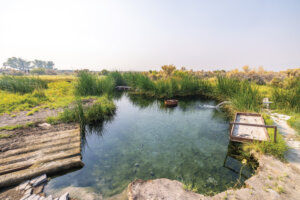 Hot spring along Smoke Creek Desert.