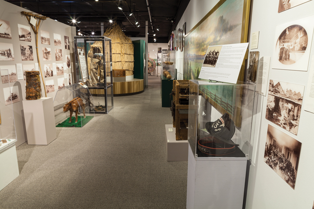Interior of Nevada Historical Society. 