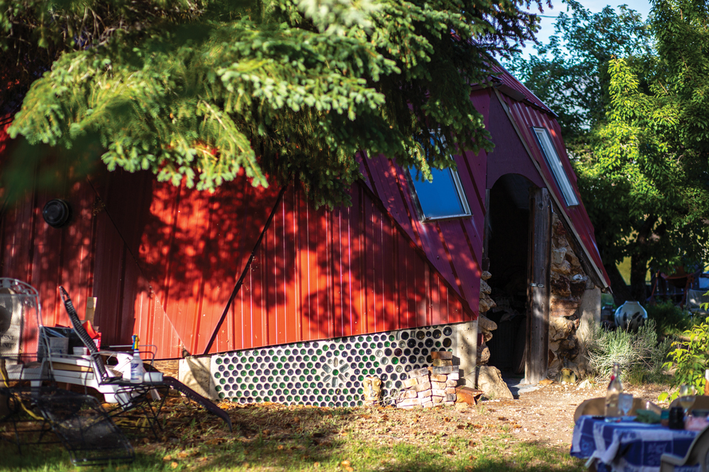Geodesic dome on the pottery school grounds. 