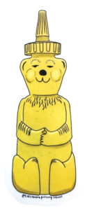 Honey bear sticker. 