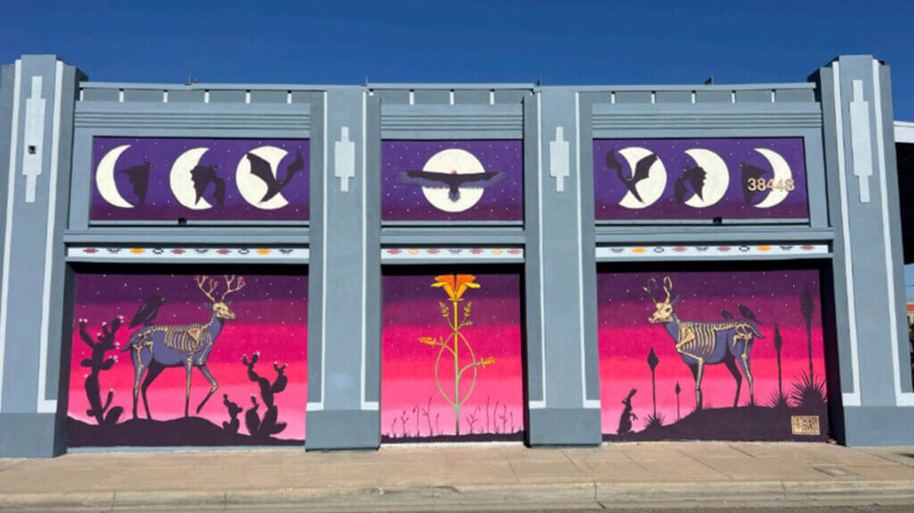 mural by koko + nuri artists at the winnemucca main street murals and music festival in nevada