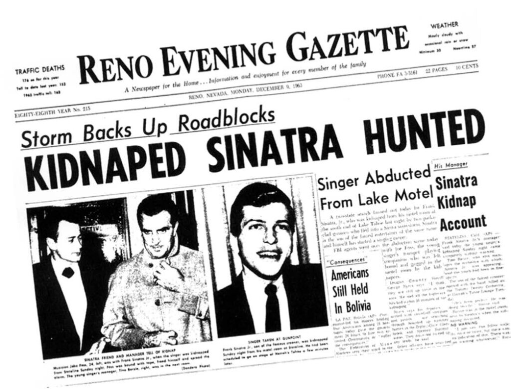 Newspaper headline reads, 