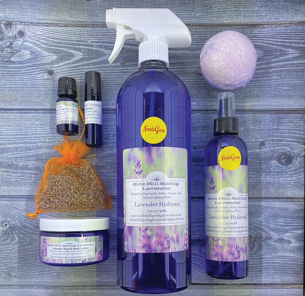 Side Hill Spring Lavender various products