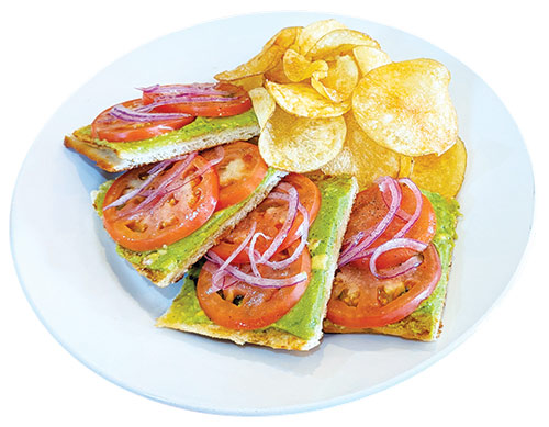 Veggie Sandwich from The Slanted Porch. Photo ©Kristen Kabrin