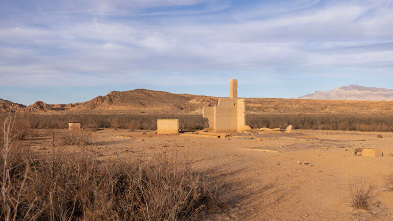 st thomas ghost town at lake mead near las vegas and boulder city nevada