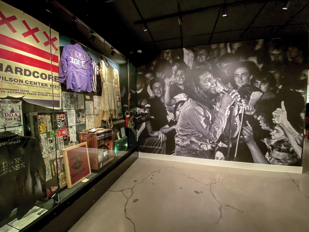Inside the Punk Rock Museum.