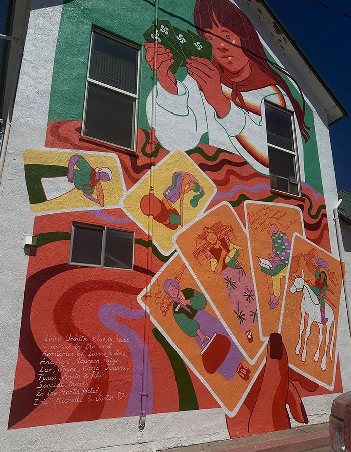 the martin hotel mural by leire urbeltz in winnemucca nevada