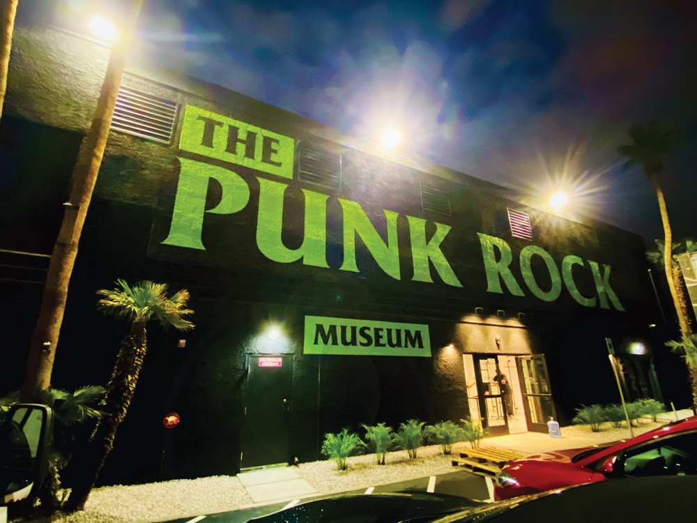 Exterior of the Punk Rock Museum.
