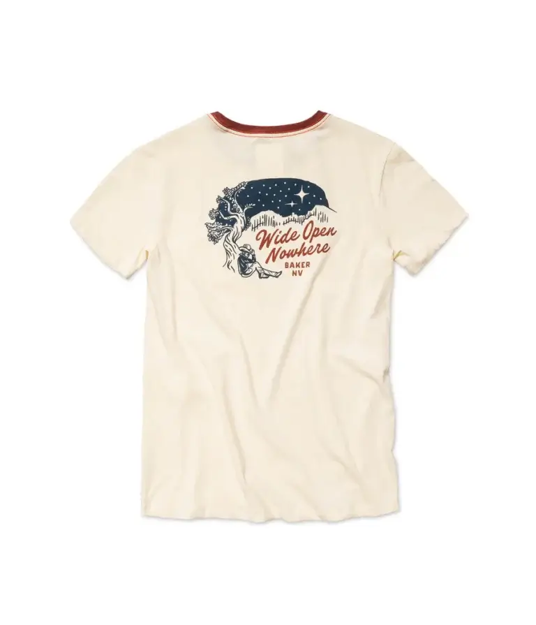 mens t shirt from deso supply company with artwork for Baker, Nevada