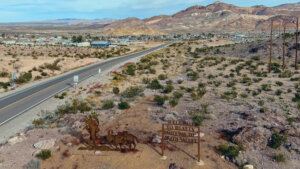 Aerial view of Beatty.