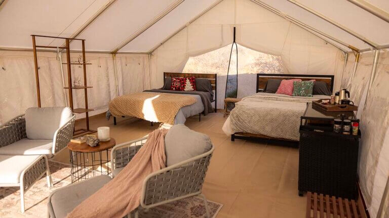 Las Vegas, glamping, outdoors, tents, camping