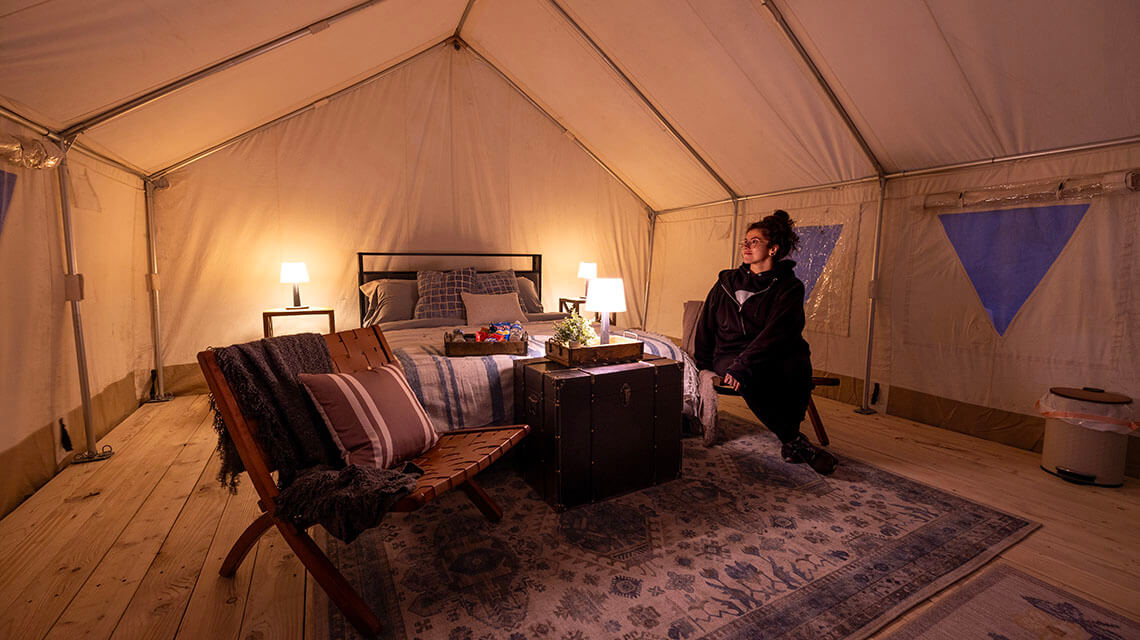 Las Vegas, glamping, outdoors, tents, camping