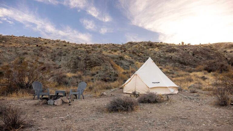 Las Vegas, glamping, outdoors, tents, camping