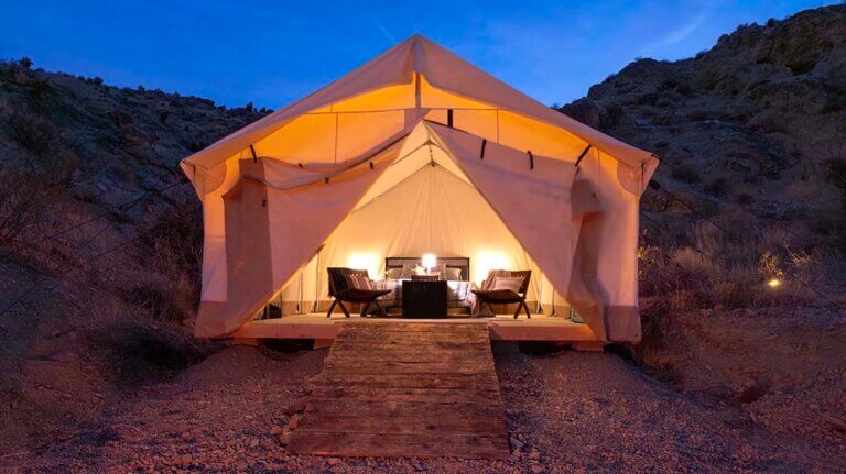 Las Vegas, glamping, outdoors, tents, camping