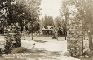 Old photo of Stewart Indian School in 1945.