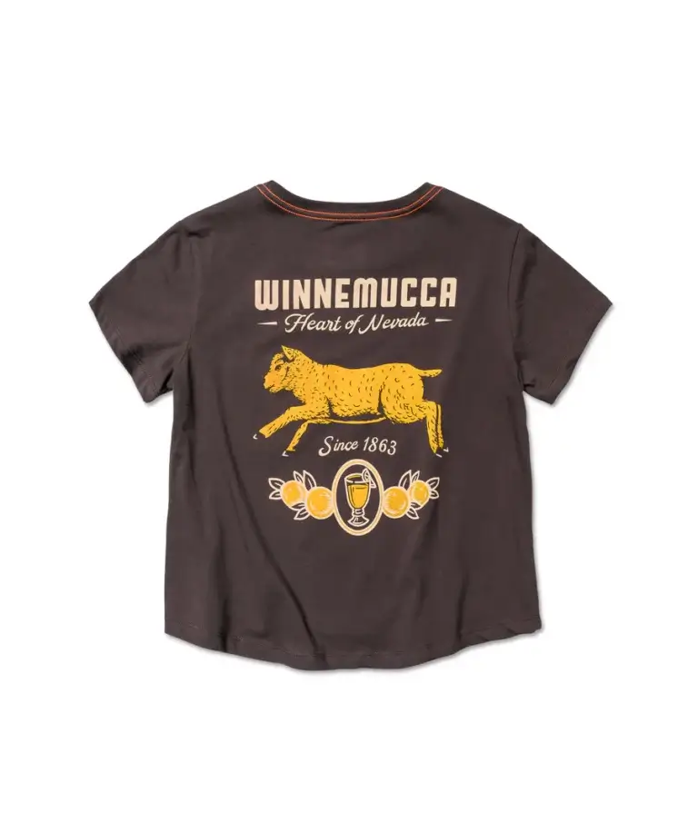 Womens t shirt from deso supply company with artwork for Winnemucca, Nevada