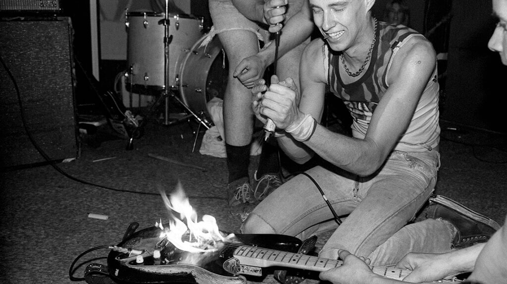 photo of dave gregg from the band doa at the punk rock museum in las vegas nv