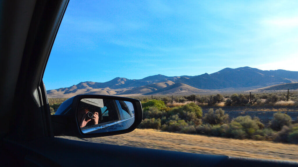 driving through nevada