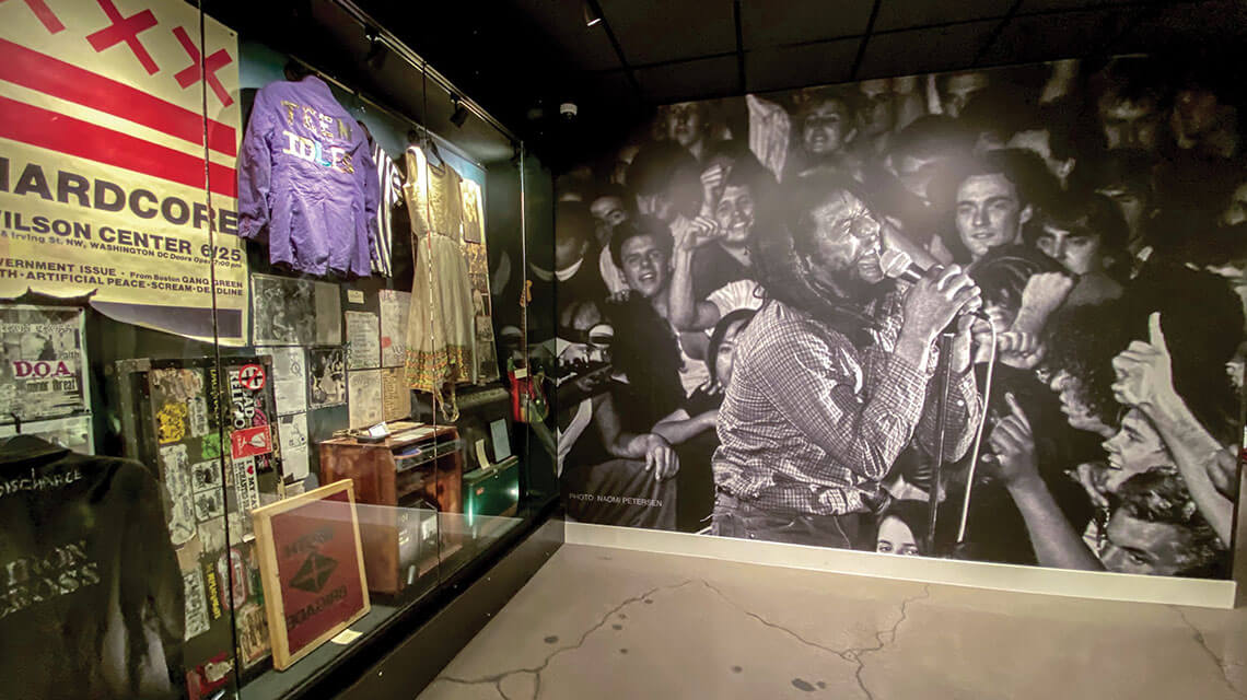 exhibits inside the punk rock museum in las vegas nv