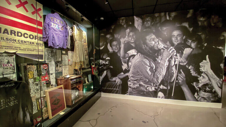 exhibits inside the punk rock museum in las vegas nv