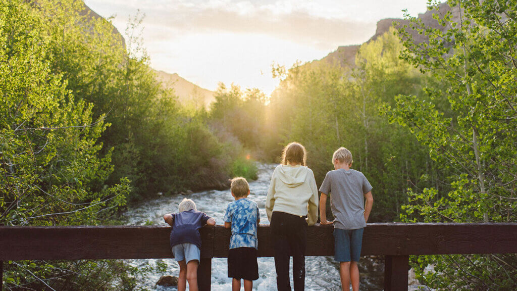 family camping at lamoille canyon nevada