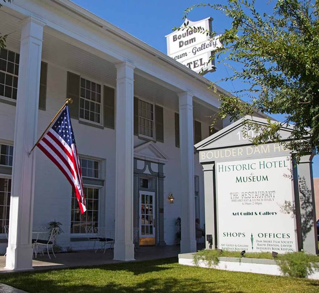 exterior boulder city historic hotel and museum