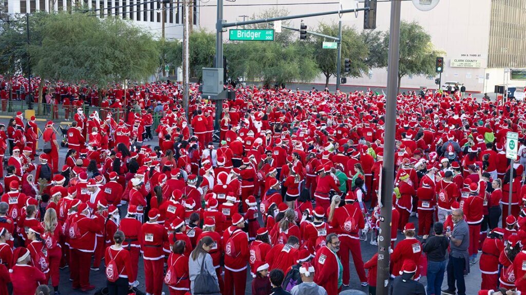 las vegas great santa run by opportunity village las vegas nv