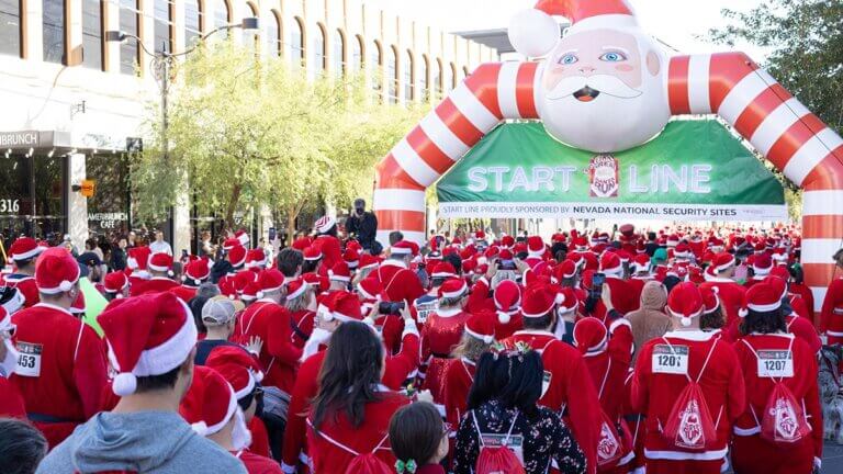 las vegas great santa run by opportunity village las vegas nv