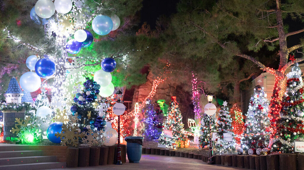 christmas magical forest at opportunity village in las vegas nv