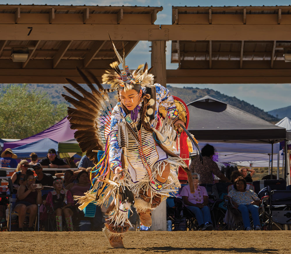 Tribal dancer in Nevada