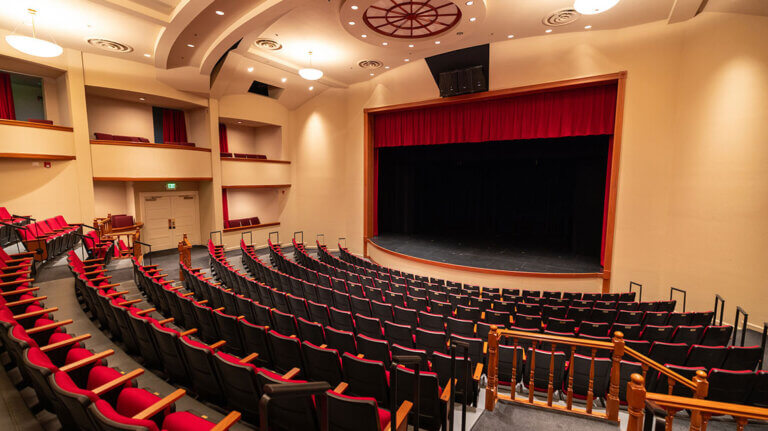 inside barkley theatre at oats park art center in fallon nevada