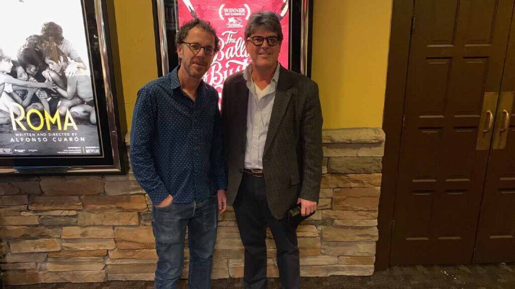 tahoe film fest director and co founder robert roussel and writer director ethan coen