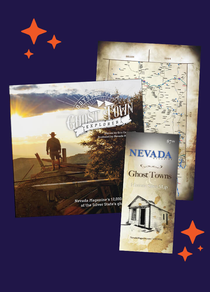 ghost town book and map from nevada magazine and visitor guide