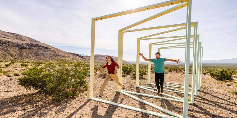 couple at goldwell open air museum
