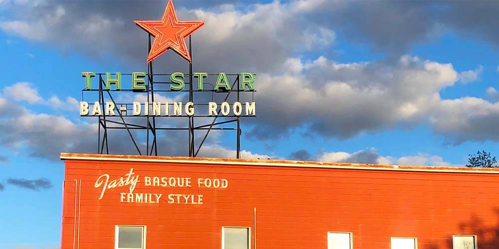 exterior of the star hotel basque restaurant in elko