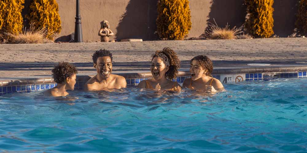 family in pool at carson hot springs