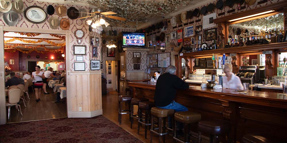 interior view of j.t. basque bar and dining room
