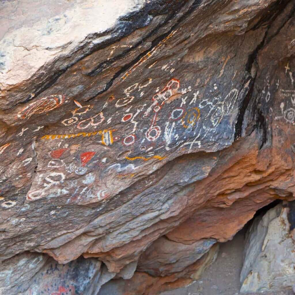 native american pictographs in historic nevada