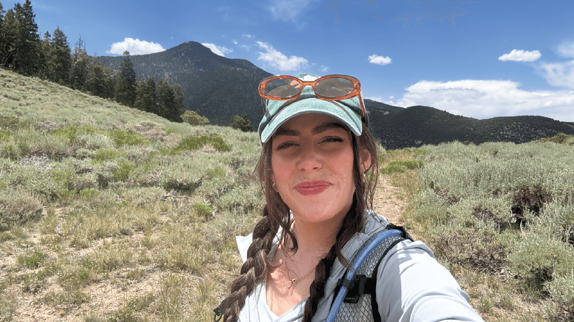 Astro Alexandra takes a selfie at Great Basin National Park in baker nevada